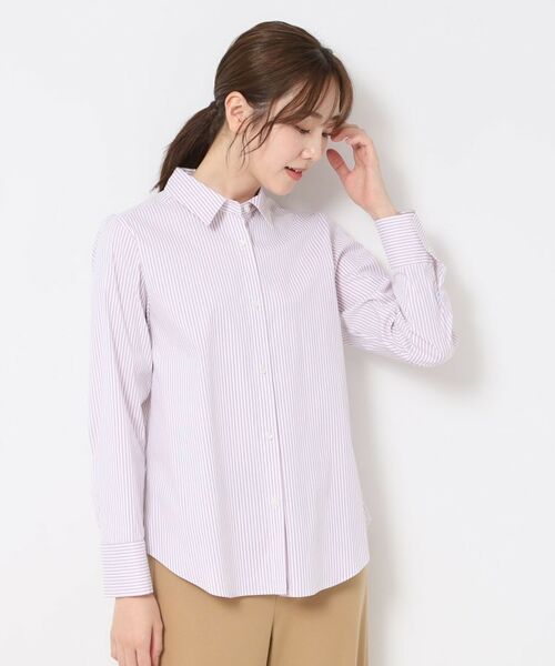 CORDIER / コルディア シャツ・ブラウス | 【M~4Lサイズ】ストレッチブロード美シルエットシャツ | 詳細11