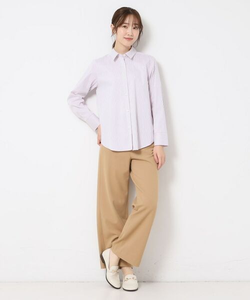 CORDIER / コルディア シャツ・ブラウス | 【M~4Lサイズ】ストレッチブロード美シルエットシャツ | 詳細12