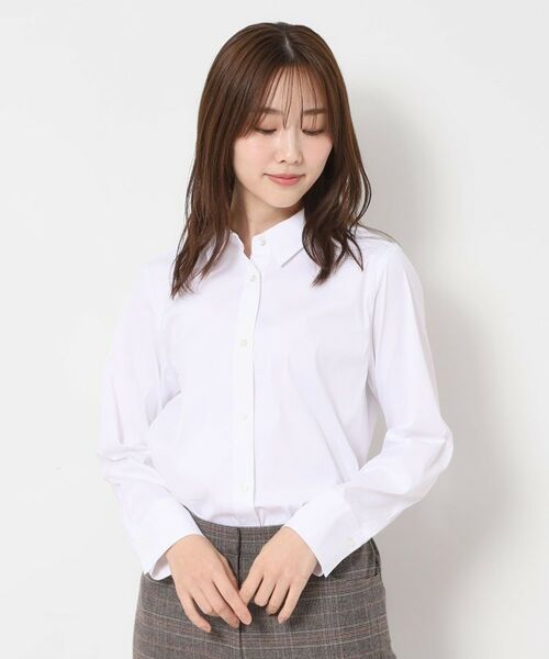 CORDIER / コルディア シャツ・ブラウス | 【M~4Lサイズ】ストレッチブロード美シルエットシャツ | 詳細15