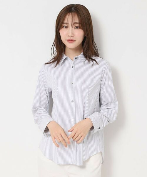 CORDIER / コルディア シャツ・ブラウス | 【M~4Lサイズ】ストレッチブロード美シルエットシャツ | 詳細7