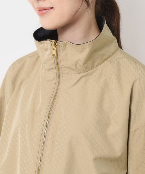 CORDIER / コルディア レザーブルゾン・ジャケット | 【リバーシブル／フード取り外し可／M～3Lサイズ】タフタ＆ジャカードバイカラーコート | 詳細14