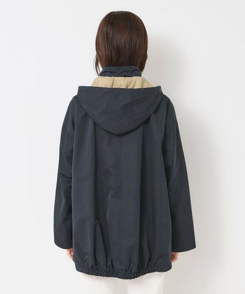 CORDIER / コルディア レザーブルゾン・ジャケット | 【リバーシブル／フード取り外し可／M～3Lサイズ】タフタ＆ジャカードバイカラーコート | 詳細3