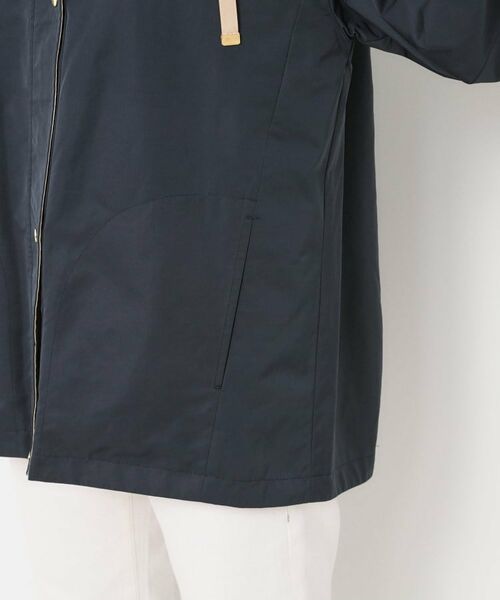 CORDIER / コルディア レザーブルゾン・ジャケット | 【リバーシブル／フード取り外し可／M～3Lサイズ】タフタ＆ジャカードバイカラーコート | 詳細7