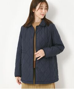 CORDIER / コルディア ステンカラーコート | 【M～4Lサイズ】ダイヤキルティングライトコート