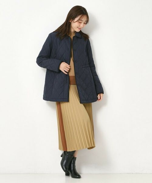 CORDIER / コルディア ステンカラーコート | 【M～4Lサイズ】ダイヤキルティングライトコート | 詳細16