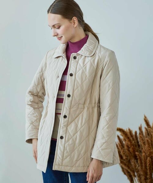CORDIER / コルディア ステンカラーコート | 【M～4Lサイズ】ダイヤキルティングライトコート | 詳細24