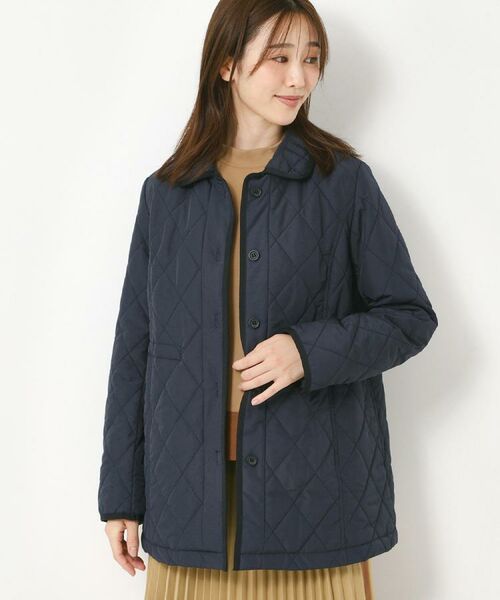 CORDIER/コルディア 【M~4Lサイズ】ダイヤキルティングライトコート ネイビー(094) 48(4L) CORDIER/コルディア 【M~4Lサイズ】ダイヤキルティングライトコート ネイビー(094) 48(4L)