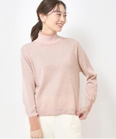 CORDIER / コルディア ニット・セーター | 配色衿ハイネックプルオーバーニット