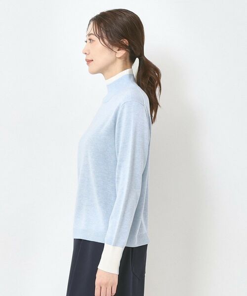 CORDIER / コルディア ニット・セーター | 配色衿ハイネックプルオーバーニット | 詳細2