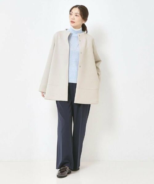 CORDIER / コルディア ニット・セーター | 配色衿ハイネックプルオーバーニット | 詳細24