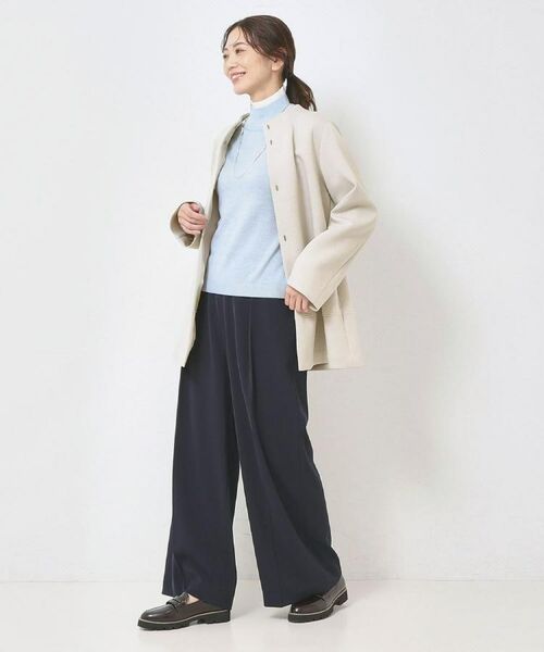 CORDIER / コルディア ニット・セーター | 配色衿ハイネックプルオーバーニット | 詳細25