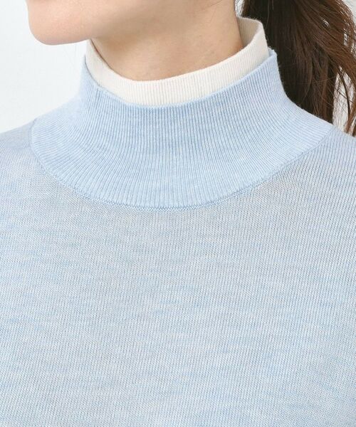 CORDIER / コルディア ニット・セーター | 配色衿ハイネックプルオーバーニット | 詳細4