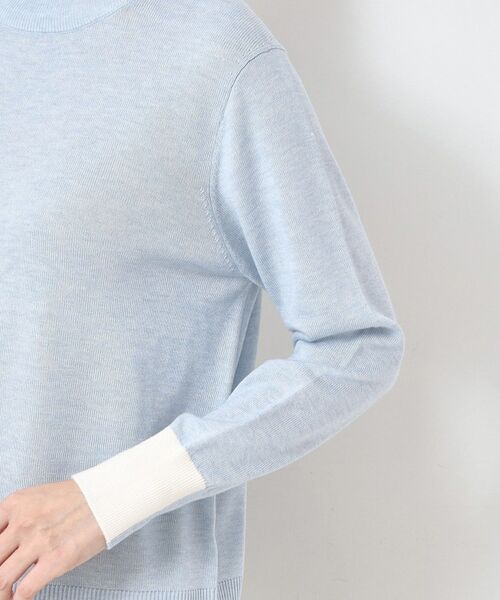 CORDIER / コルディア ニット・セーター | 配色衿ハイネックプルオーバーニット | 詳細5