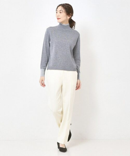 CORDIER / コルディア ニット・セーター | 配色衿ハイネックプルオーバーニット | 詳細8