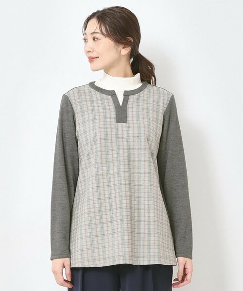 CORDIER / コルディア チュニック | 【M~4Lサイズ/2WAYストレッチ/洗える】クレール チュニック | 詳細1
