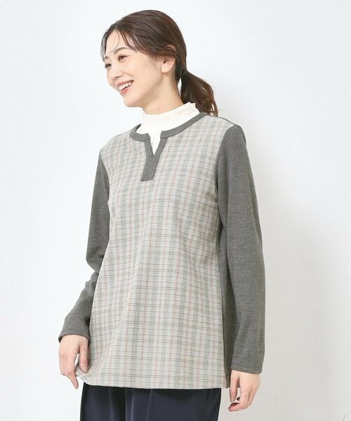 CORDIER / コルディア チュニック | 【M~4Lサイズ/2WAYストレッチ/洗える】クレール チュニック | 詳細15