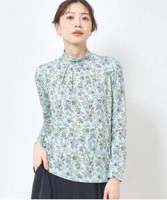 CORDIER / コルディア カットソー | 【M～4Lサイズ】プレミアジャージ プリントハイネックプルオーバー