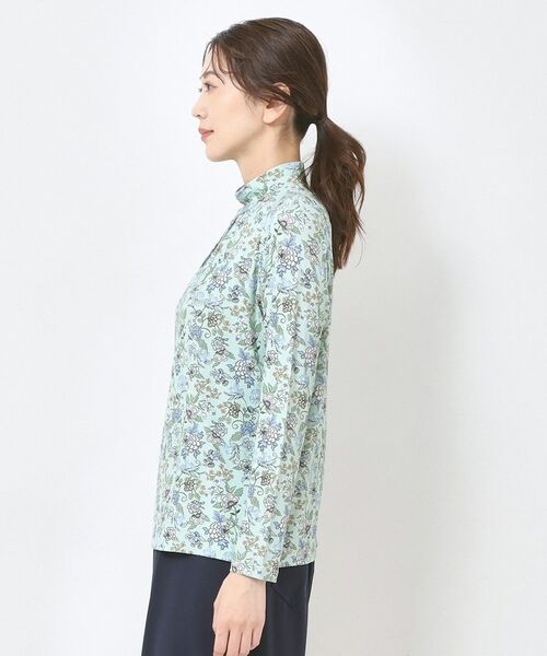 CORDIER / コルディア カットソー | 【M～4Lサイズ】プレミアジャージ プリントハイネックプルオーバー | 詳細2