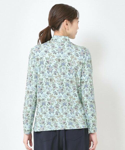 CORDIER / コルディア カットソー | 【M～4Lサイズ】プレミアジャージ プリントハイネックプルオーバー | 詳細3