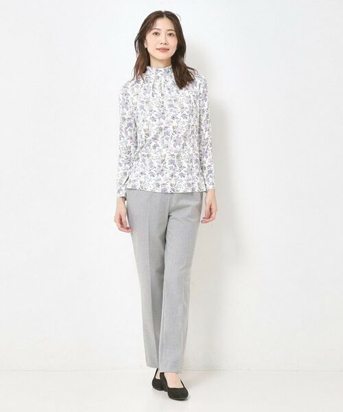 CORDIER / コルディア カットソー | 【M～4Lサイズ】プレミアジャージ プリントハイネックプルオーバー | 詳細8