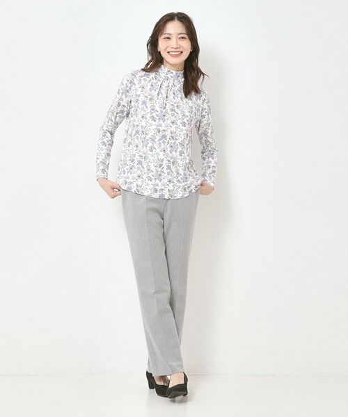 CORDIER / コルディア カットソー | 【M～4Lサイズ】プレミアジャージ プリントハイネックプルオーバー | 詳細9