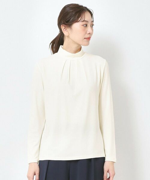 CORDIER / コルディア カットソー | 【M～4Lサイズ】プレミアジャージハイネックプルオーバー | 詳細1