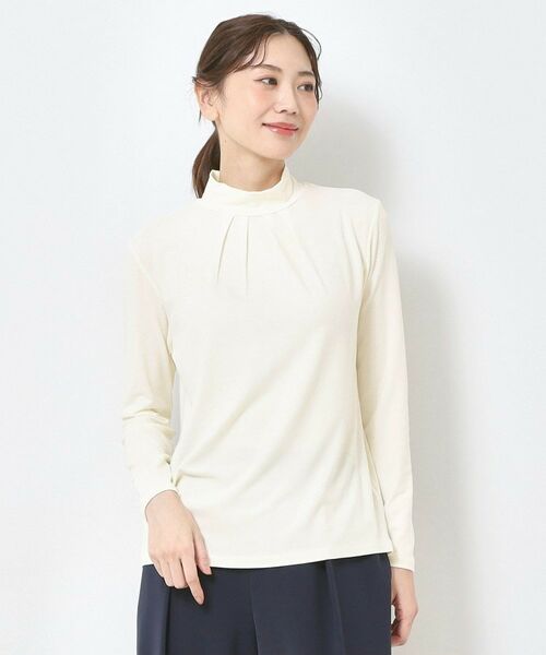 CORDIER / コルディア カットソー | 【M～4Lサイズ】プレミアジャージハイネックプルオーバー | 詳細15