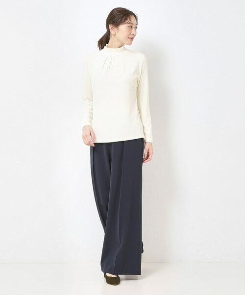 CORDIER / コルディア カットソー | 【M～4Lサイズ】プレミアジャージハイネックプルオーバー | 詳細16