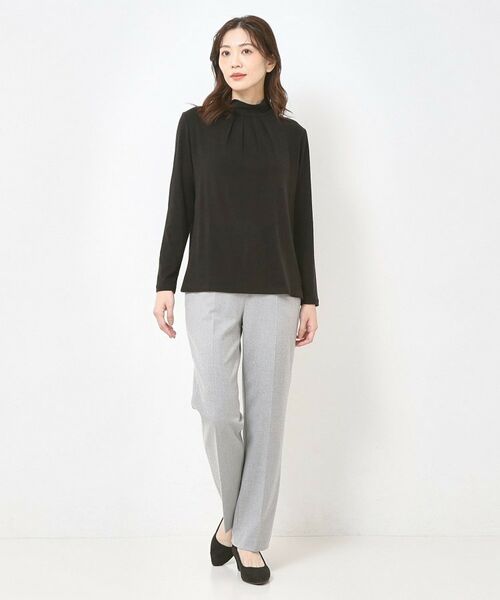 CORDIER / コルディア カットソー | 【M～4Lサイズ】プレミアジャージハイネックプルオーバー | 詳細8