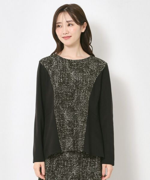 CORDIER / コルディア カットソー | 【M~4Lサイズ/セットアップ/洗える】セナプリントジャージプルオーバー | 詳細1