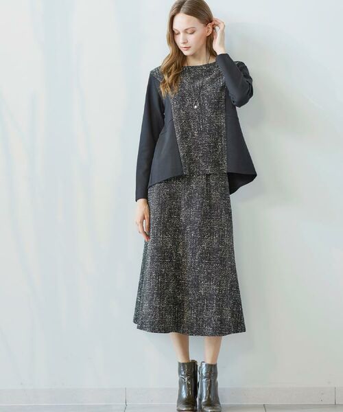 CORDIER / コルディア カットソー | 【M~4Lサイズ/セットアップ/洗える】セナプリントジャージプルオーバー | 詳細13