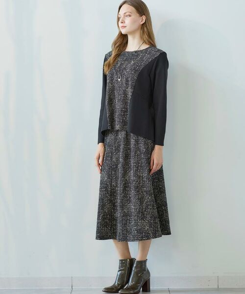 CORDIER / コルディア カットソー | 【M~4Lサイズ/セットアップ/洗える】セナプリントジャージプルオーバー | 詳細15