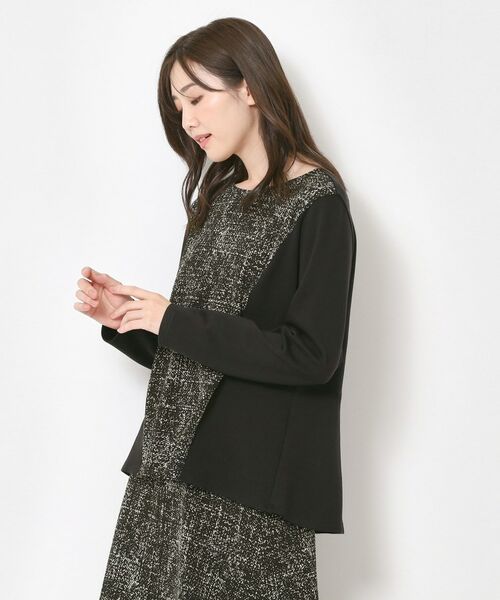 CORDIER / コルディア カットソー | 【M~4Lサイズ/セットアップ/洗える】セナプリントジャージプルオーバー | 詳細7