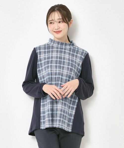 CORDIER / コルディア チュニック | 【M~4Lサイズ】ウインターチェックチュニックプルオーバー | 詳細11