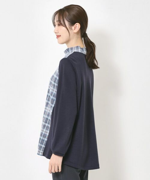 CORDIER / コルディア チュニック | 【M~4Lサイズ】ウインターチェックチュニックプルオーバー | 詳細2