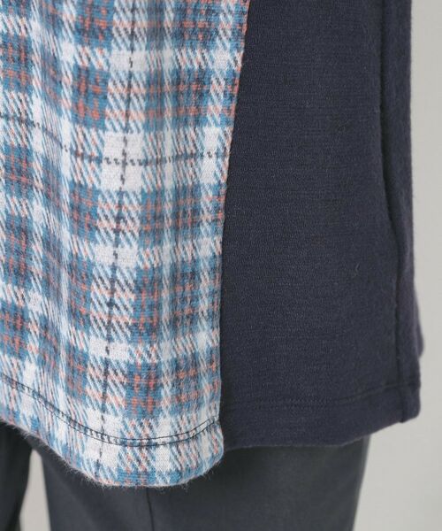 CORDIER / コルディア チュニック | 【M~4Lサイズ】ウインターチェックチュニックプルオーバー | 詳細6