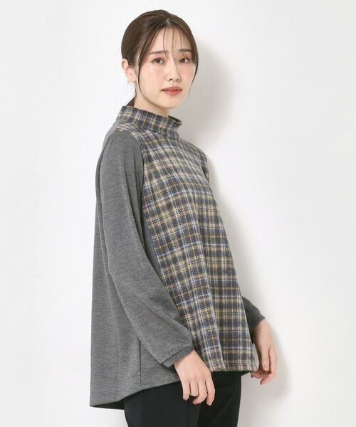 CORDIER / コルディア チュニック | 【M~4Lサイズ】ウインターチェックチュニックプルオーバー | 詳細7