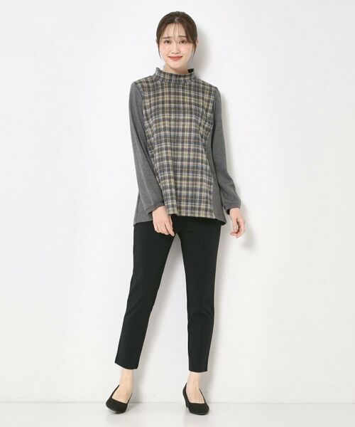 CORDIER / コルディア チュニック | 【M~4Lサイズ】ウインターチェックチュニックプルオーバー | 詳細8