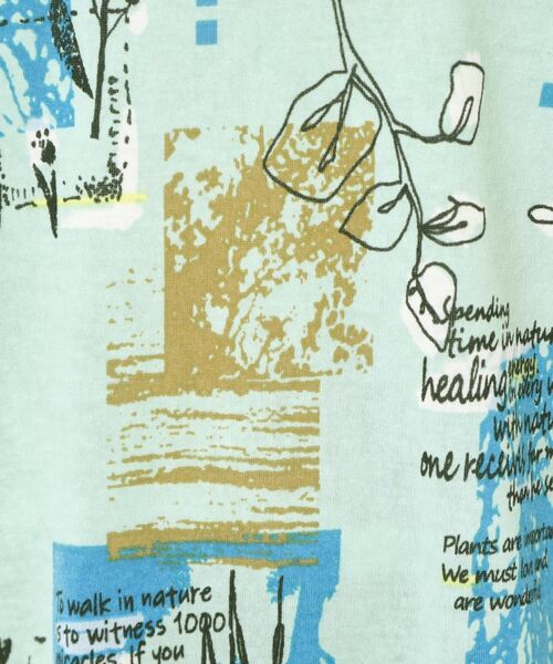 CORDIER / コルディア カットソー | 【M～4Lサイズ】ウォームアートプリントハイネックプルオーバージャージ | 詳細10