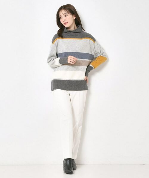 CORDIER / コルディア ニット・セーター | 【M～4Lサイズ】スーパーメリノマルチボーダープルオーバーニット | 詳細16