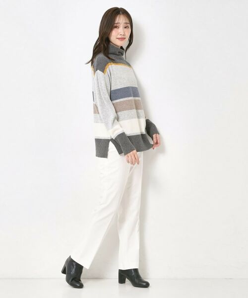 CORDIER / コルディア ニット・セーター | 【M～4Lサイズ】スーパーメリノマルチボーダープルオーバーニット | 詳細17