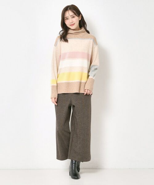 CORDIER / コルディア ニット・セーター | 【M～4Lサイズ】スーパーメリノマルチボーダープルオーバーニット | 詳細20