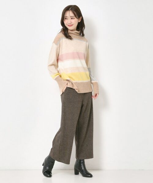 CORDIER / コルディア ニット・セーター | 【M～4Lサイズ】スーパーメリノマルチボーダープルオーバーニット | 詳細21