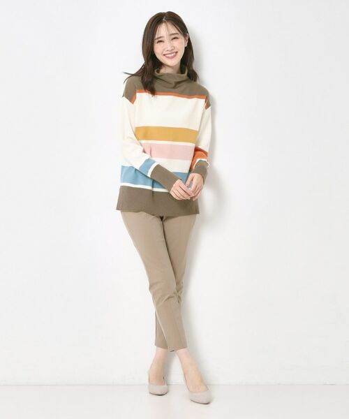 CORDIER / コルディア ニット・セーター | 【M～4Lサイズ】スーパーメリノマルチボーダープルオーバーニット | 詳細24