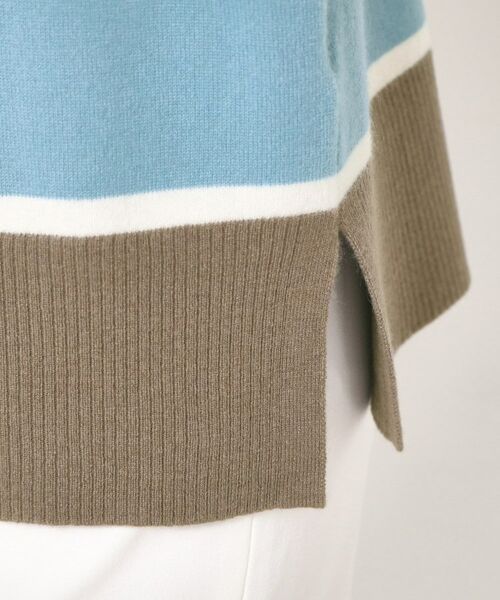 CORDIER / コルディア ニット・セーター | 【M～4Lサイズ】スーパーメリノマルチボーダープルオーバーニット | 詳細6