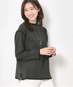 CORDIER / コルディア ニット・セーター | 【セットアップ】ウールブレンド配色ラインプルオーバーニット