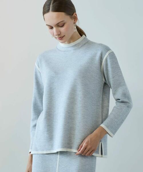 CORDIER / コルディア ニット・セーター | 【セットアップ】ウールブレンド配色ラインプルオーバーニット | 詳細19