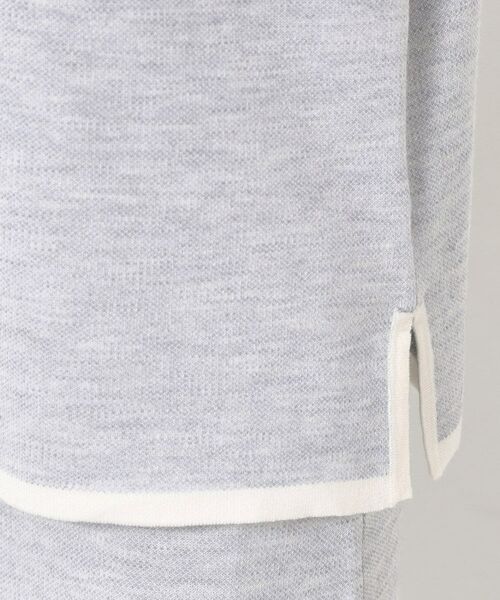 CORDIER / コルディア ニット・セーター | 【セットアップ】ウールブレンド配色ラインプルオーバーニット | 詳細6