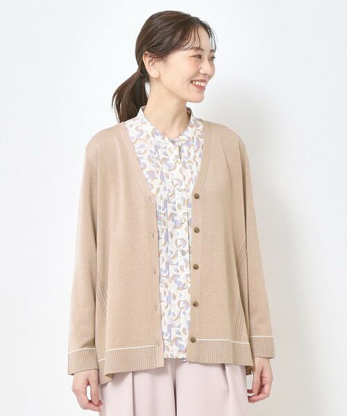 CORDIER / コルディア カーディガン・ボレロ | 【M～3Lサイズ／アンサンブル／洗える】エターナルニットVネックカーディガン | 詳細11