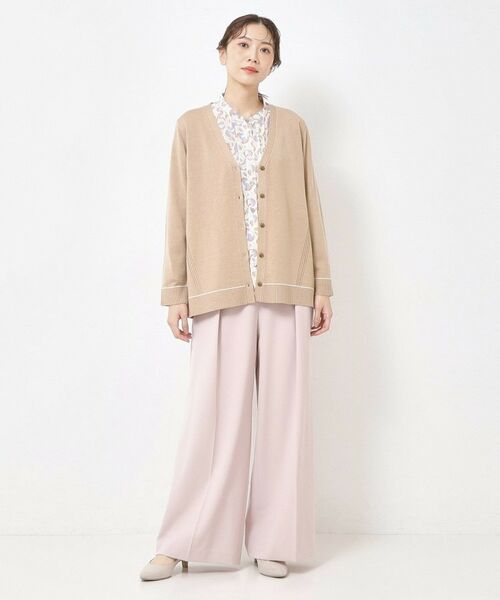 CORDIER / コルディア カーディガン・ボレロ | 【M～3Lサイズ／アンサンブル／洗える】エターナルニットVネックカーディガン | 詳細12